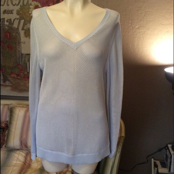 Banana Republic Sweaters - Banana Republic Blue V Neck Sweater S
